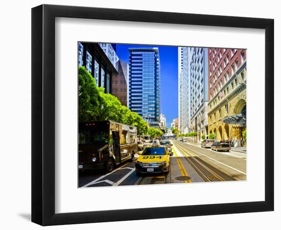 Taxi Cabs - Downtown - San Francisco - Californie - United States-Philippe Hugonnard-Framed Photographic Print