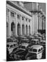 Taxi Cabs Lined Up Outside Union Station-Alfred Eisenstaedt-Mounted Photographic Print