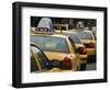 Taxi Cabs, Manhattan, New York City, New York, United States of America, North America-Amanda Hall-Framed Photographic Print