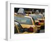 Taxi Cabs, Manhattan, New York City, New York, United States of America, North America-Amanda Hall-Framed Photographic Print