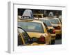 Taxi Cabs, Manhattan, New York City, New York, United States of America, North America-Amanda Hall-Framed Photographic Print