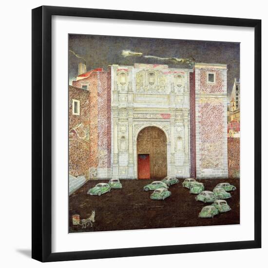 Taxi Depot, San Lazaro, Mexico City, 2003-James Reeve-Framed Giclee Print