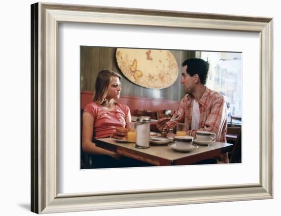 Taxi Driver by Martin Scorsese with Jodie Foster and Robert by Niro, 1976 (photo)-null-Framed Photo