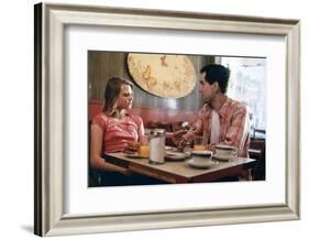 Taxi Driver by Martin Scorsese with Jodie Foster and Robert by Niro, 1976 (photo)-null-Framed Photo