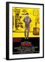 Taxi Driver, German Poster Art, Robert De Niro, 1976-null-Framed Art Print