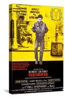 Taxi Driver, German Poster Art, Robert De Niro, 1976-null-Stretched Canvas