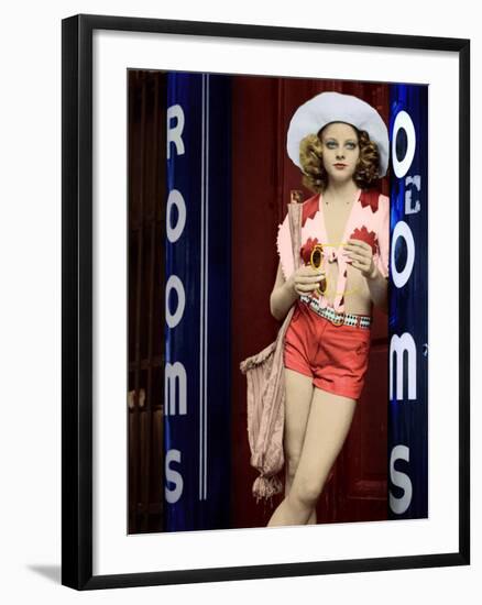 Taxi Driver, Jodie Foster, 1976-null-Framed Premium Photographic Print