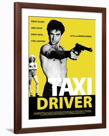 Taxi Driver, Jodie Foster, Robert De Niro, 1976-null-Framed Art Print