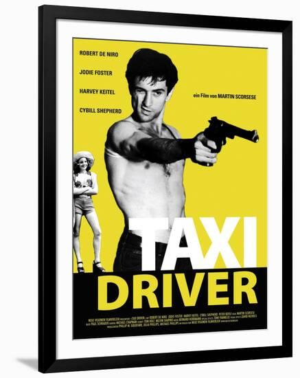 Taxi Driver, Jodie Foster, Robert De Niro, 1976-null-Framed Art Print