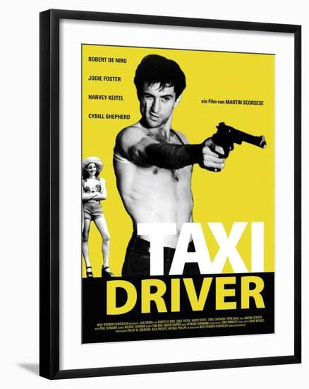 Taxi Driver, Jodie Foster, Robert De Niro, 1976-null-Framed Art Print