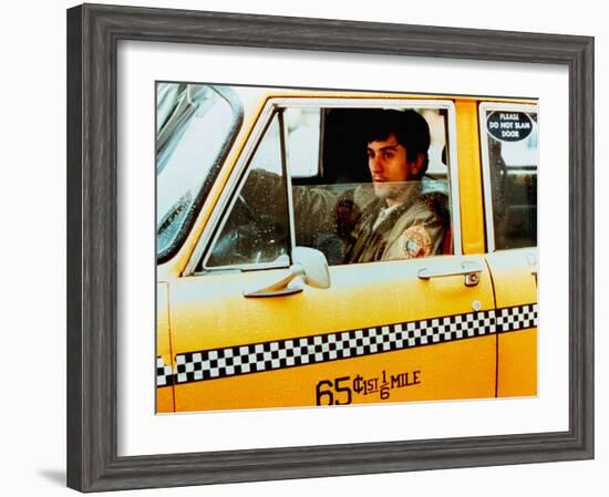 Taxi Driver, Robert De Niro, 1976-null-Framed Photo