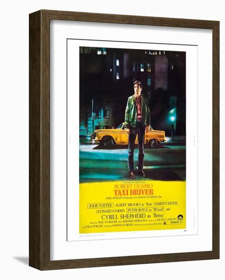 Taxi Driver, Robert De Niro, 1976-null-Framed Art Print