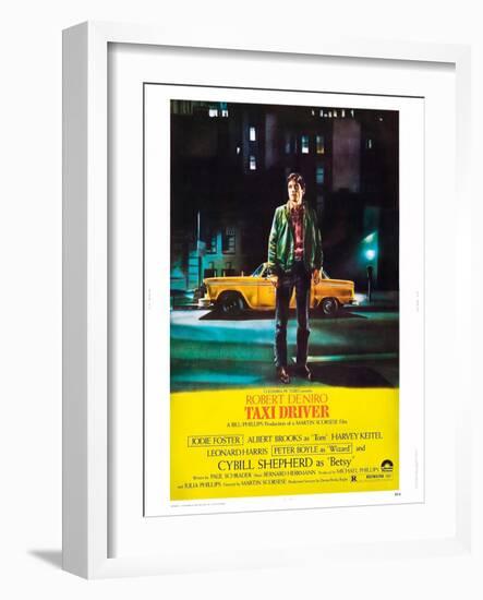 Taxi Driver, Robert De Niro, 1976-null-Framed Art Print