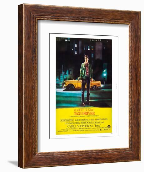 Taxi Driver, Robert De Niro, 1976-null-Framed Art Print