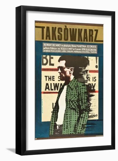 Taxi Driver, Robert De Niro on Polish Poster Art, 1976-null-Framed Art Print