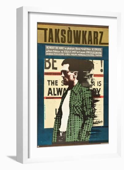 Taxi Driver, Robert De Niro on Polish Poster Art, 1976-null-Framed Art Print