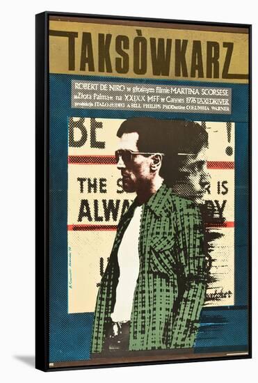 Taxi Driver, Robert De Niro on Polish Poster Art, 1976-null-Framed Stretched Canvas