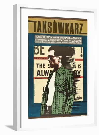 Taxi Driver, Robert De Niro on Polish Poster Art, 1976-null-Framed Art Print