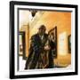 Taxi Driver Stealing Goya's Portrait of Wellington-Andrew Howat-Framed Giclee Print