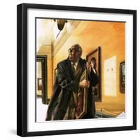 Taxi Driver Stealing Goya's Portrait of Wellington-Andrew Howat-Framed Giclee Print