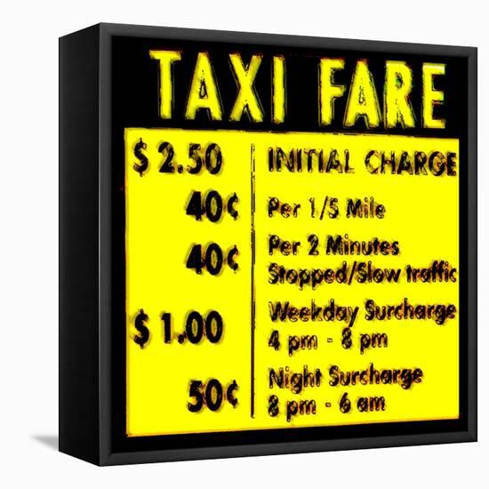 Taxi Fare, New York-Tosh-Framed Stretched Canvas