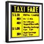 Taxi Fare, New York-Tosh-Framed Art Print