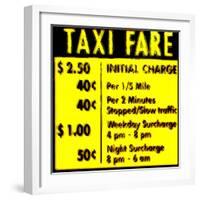 Taxi Fare, New York-Tosh-Framed Art Print