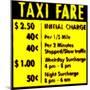 Taxi Fare, New York-Tosh-Mounted Art Print