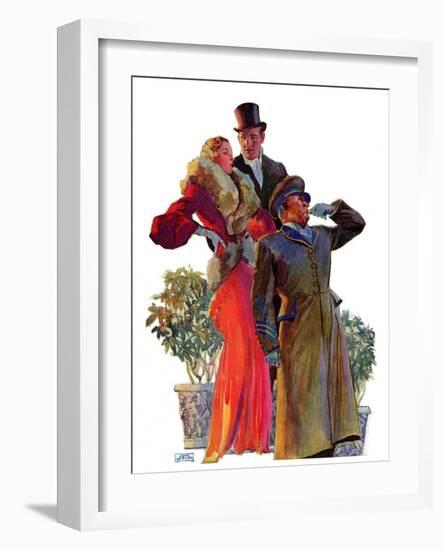 "Taxi!,"February 27, 1932-John LaGatta-Framed Giclee Print