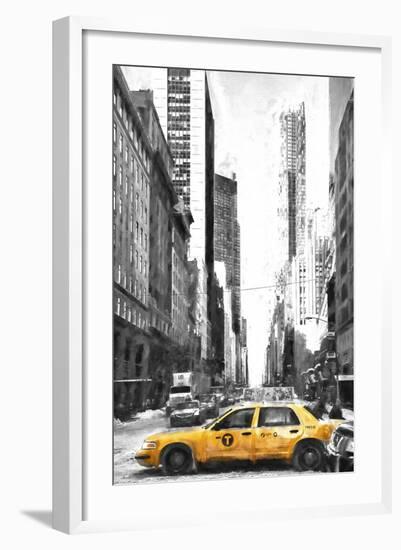 Taxi in New York-Philippe Hugonnard-Framed Giclee Print