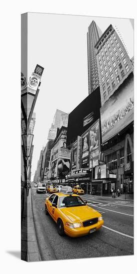 Taxi in Times Square, NYC-Vadim Ratsenskiy-Stretched Canvas