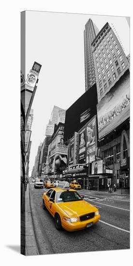 Taxi in Times Square, NYC-Vadim Ratsenskiy-Stretched Canvas
