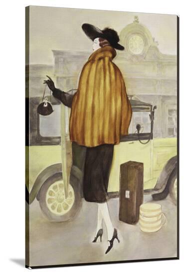 Taxi Lady-Graham Reynold-Stretched Canvas