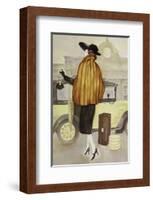 Taxi Lady-Graham Reynold-Framed Art Print