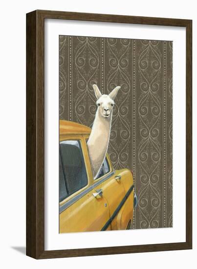 Taxi Llama-Jason Ratliff-Framed Giclee Print