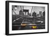 Taxi on Brooklyn Bridge, NYC-null-Framed Giclee Print