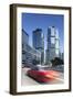 Taxi Passing Along Street, Admiralty, Hong Kong Island, Hong Kong-Ian Trower-Framed Photographic Print