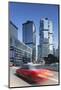 Taxi Passing Along Street, Admiralty, Hong Kong Island, Hong Kong-Ian Trower-Mounted Photographic Print