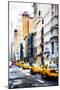 Taxi Rank - In the Style of Oil Painting-Philippe Hugonnard-Mounted Giclee Print