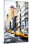 Taxi Rank - In the Style of Oil Painting-Philippe Hugonnard-Mounted Giclee Print
