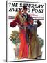 "Taxi!," Saturday Evening Post Cover, February 27, 1932-John LaGatta-Mounted Giclee Print