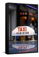 Taxi Sign, Paris, France, Europe-Neil Farrin-Framed Stretched Canvas