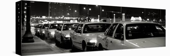 Taxi Stand, Chicago, Illinois, USA-null-Stretched Canvas