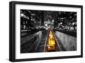 Taxi Timelapse NYC-null-Framed Photo