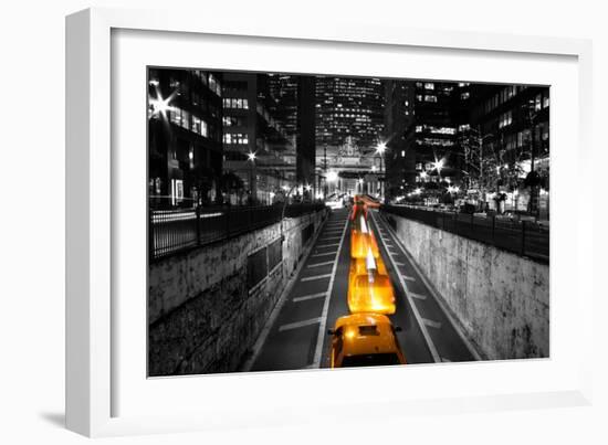 Taxi Timelapse NYC-null-Framed Photo