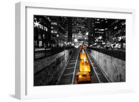 Taxi Timelapse NYC-null-Framed Photo