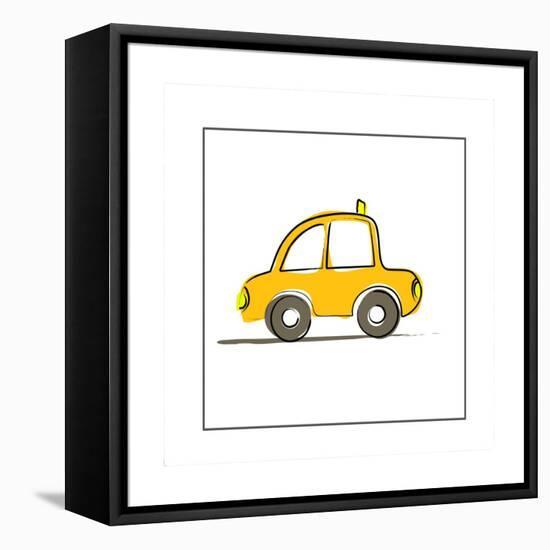 Taxi-null-Framed Stretched Canvas