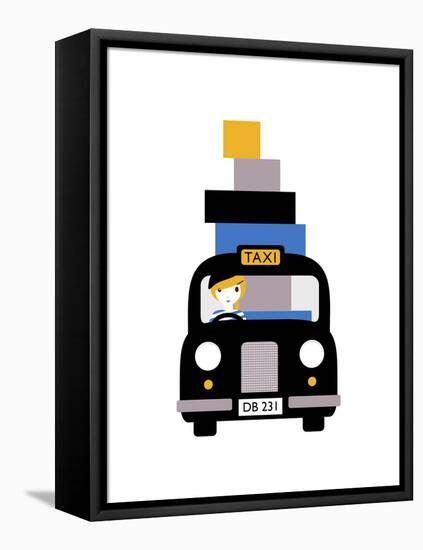 Taxi-Dicky Bird-Framed Stretched Canvas