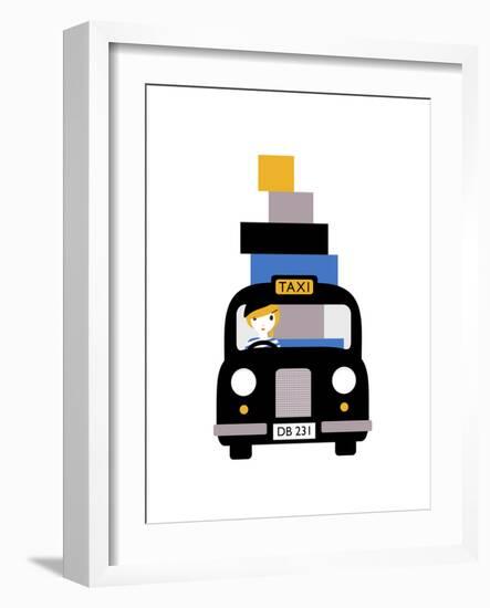 Taxi-Dicky Bird-Framed Premium Giclee Print