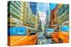 Taxi-David Manlove-Stretched Canvas